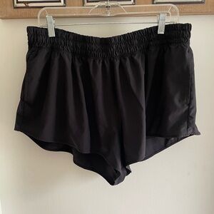 aerie Black Women's Athletic Shorts with Elastic Waist